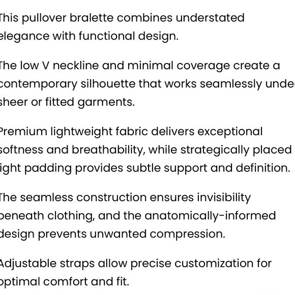 Underoutfit 450 The Pullover Bralette M - Picture 4 of 5